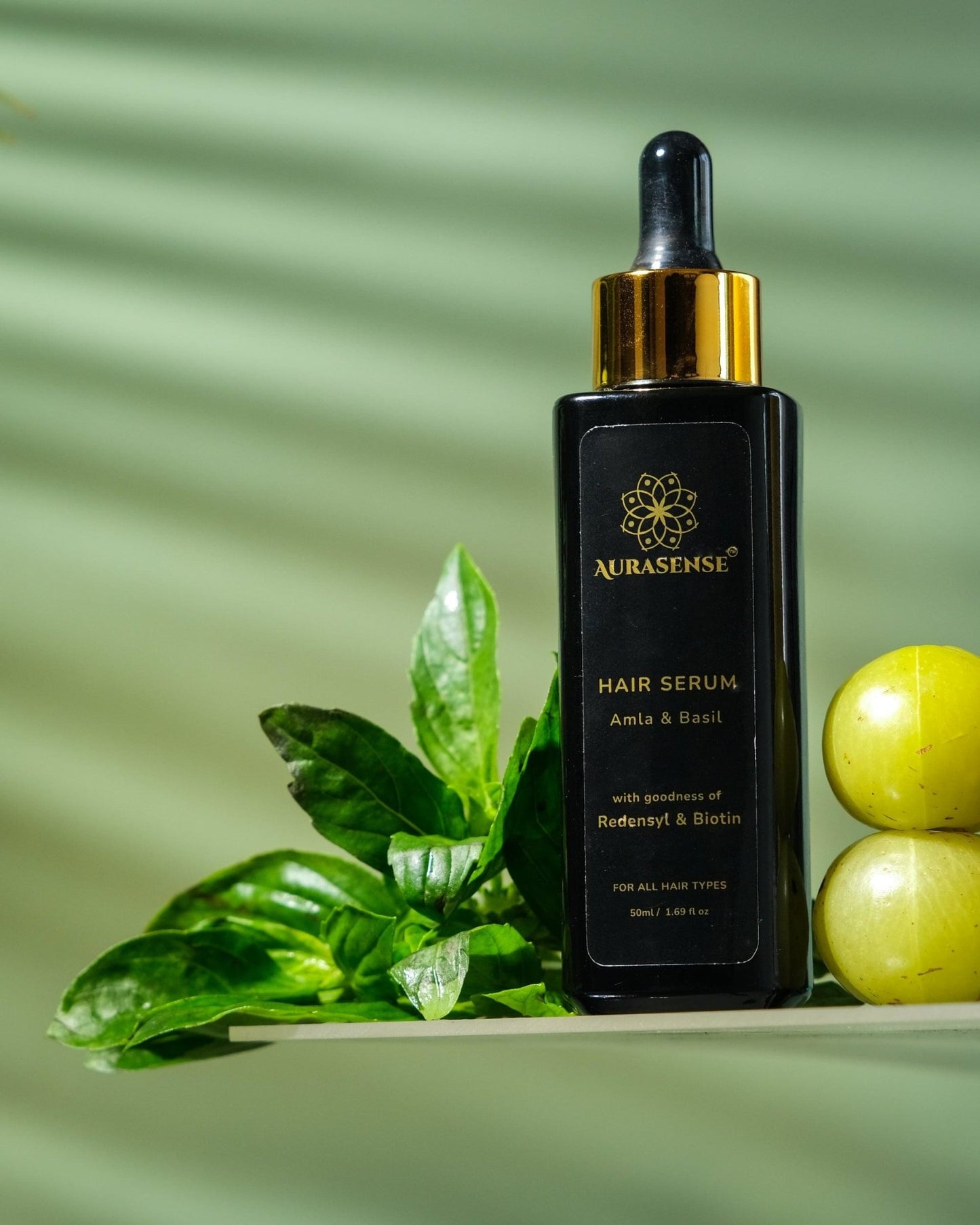 Amla And Basil Hair Serum - Aurasense Beauty