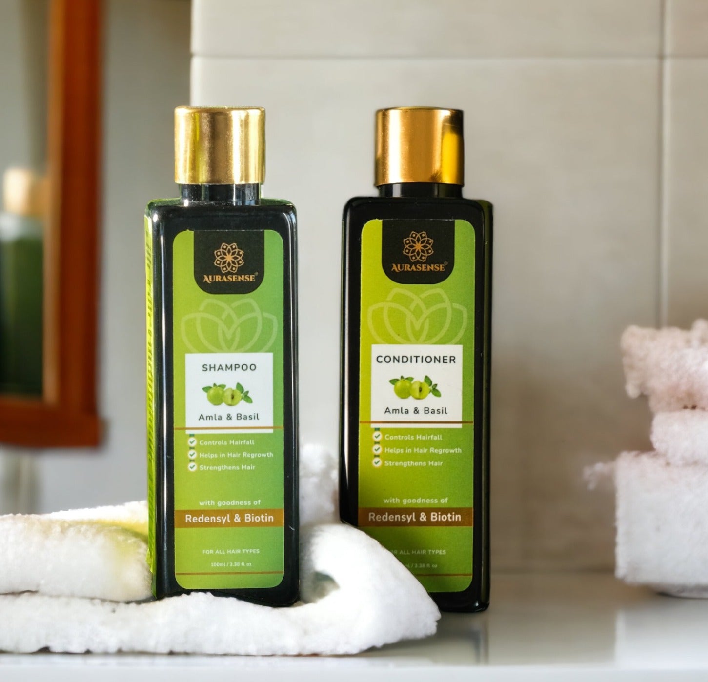 Amla and Basil Hair Growth Combo Aurasense Beauty